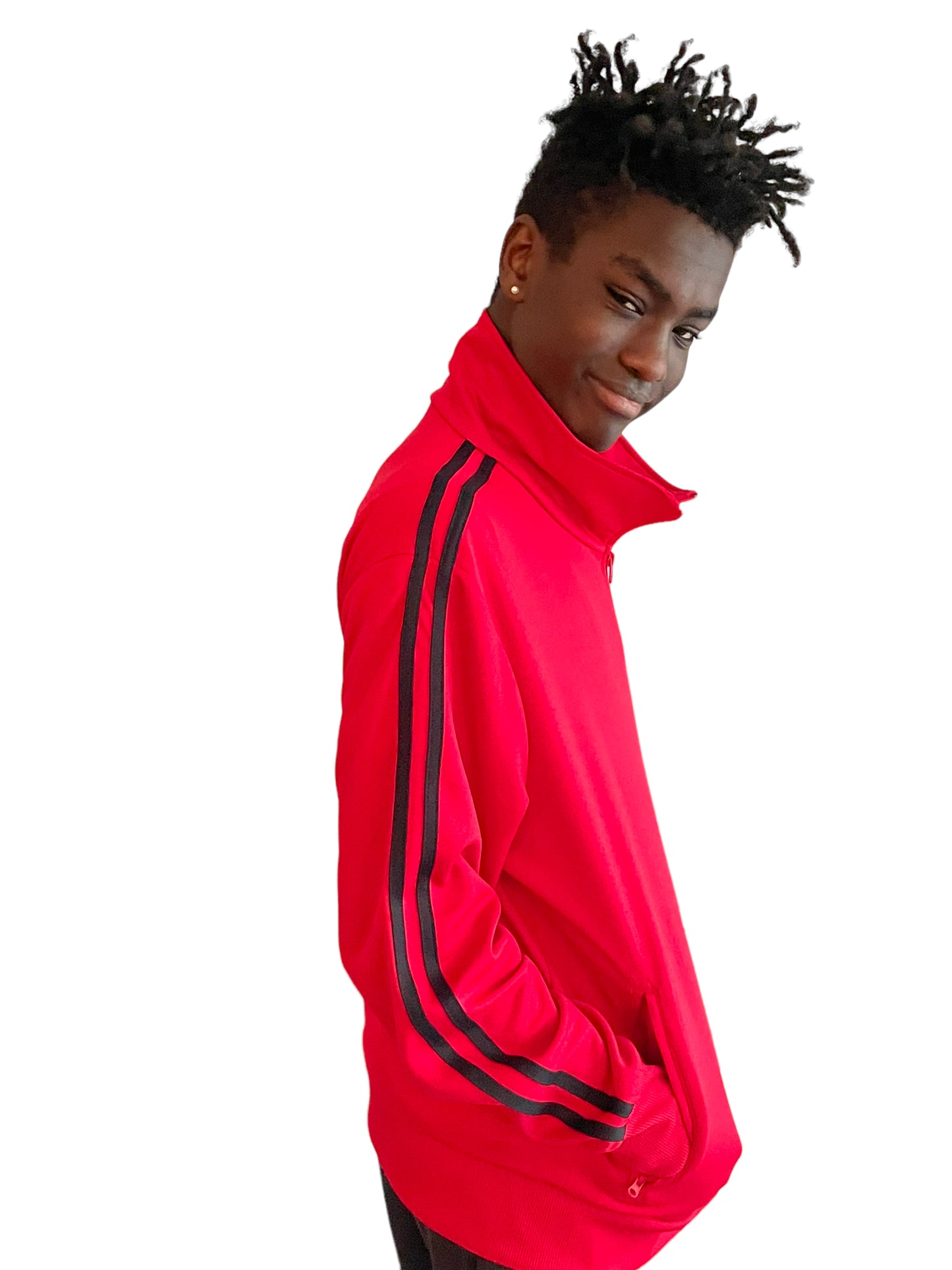 STRIPE SLEEVE TRACK JACKET