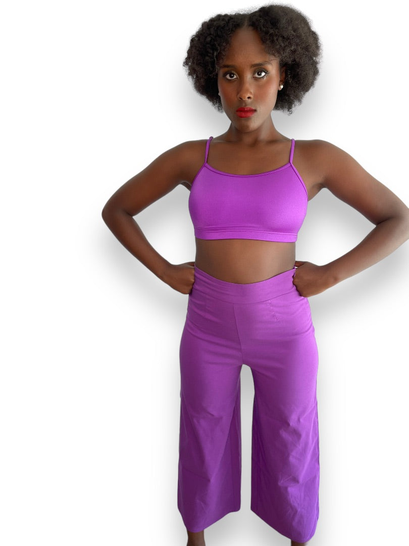 WIDE LEG SUIT PANTS