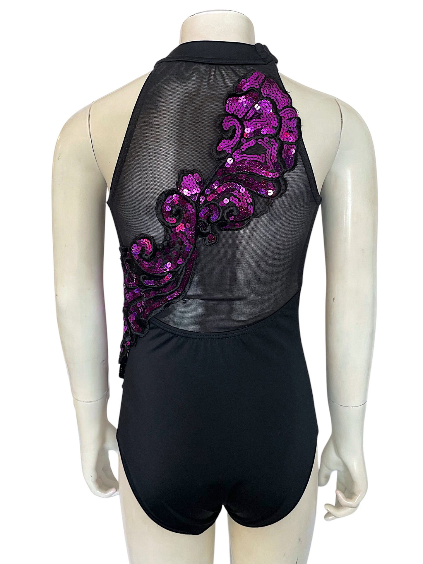ILLUSION MESH BACK LEOTARD-9160 Customized