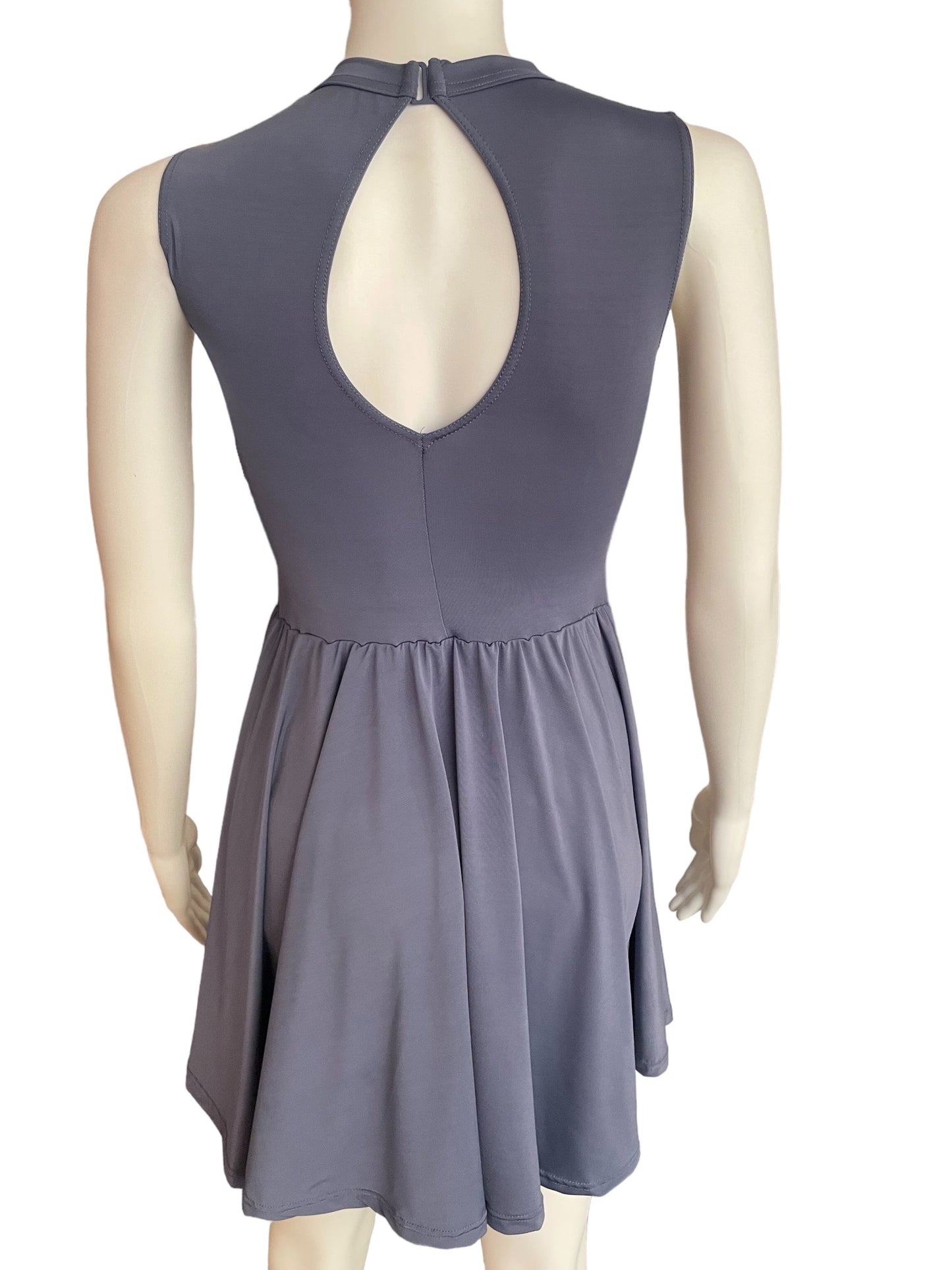 KEYHOLE BACK SKATER DRESS-11782