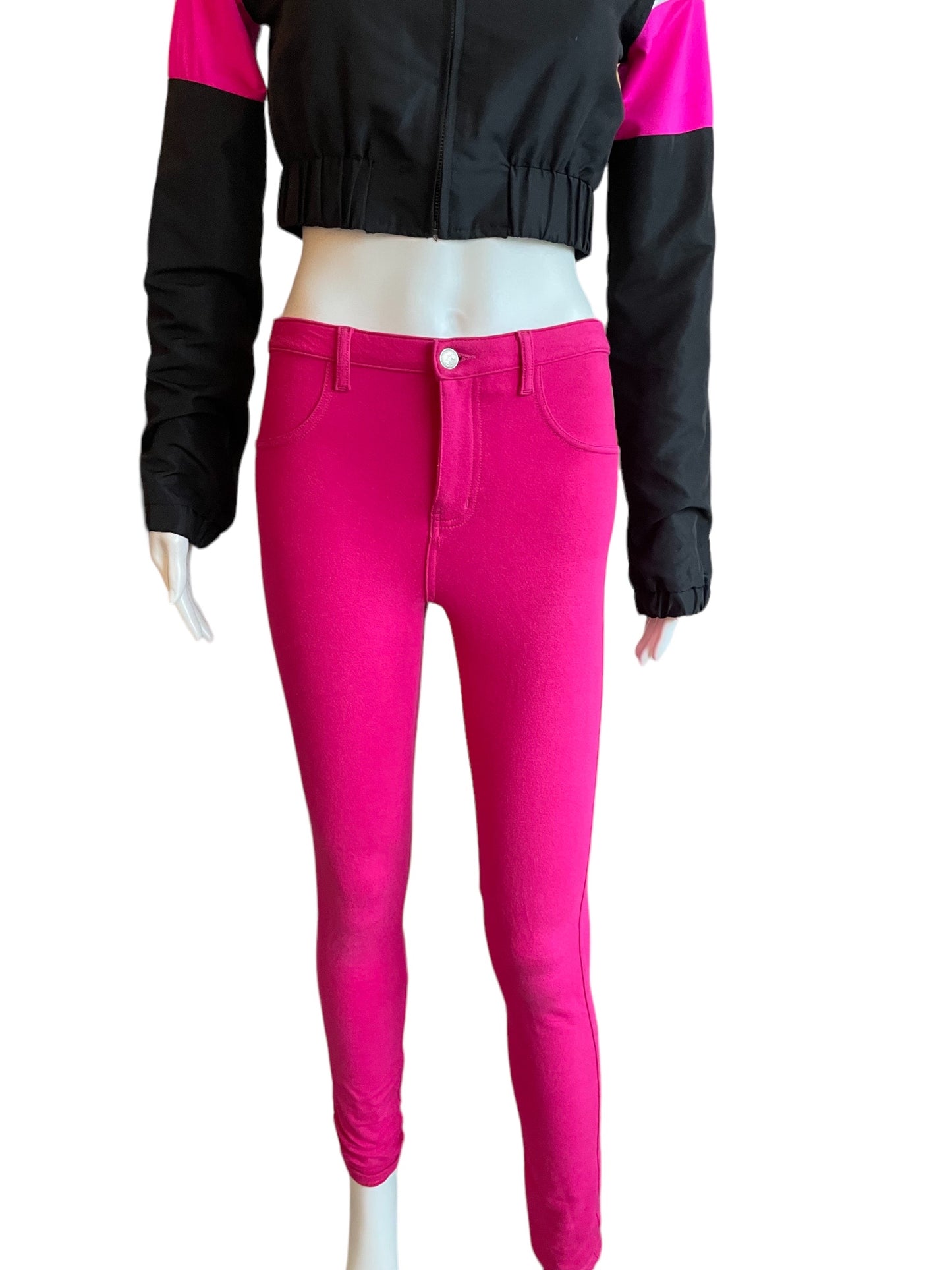 MID RISE BOLD COLOR JEGGINGS-AH10247