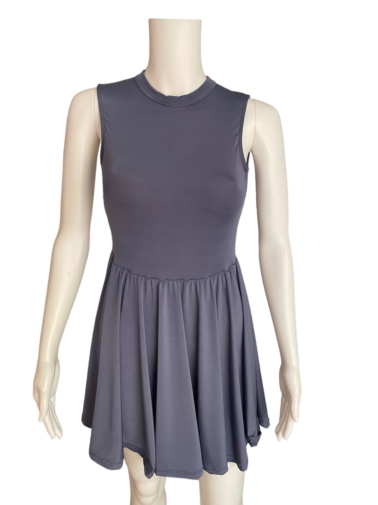 KEYHOLE BACK SKATER DRESS-11782