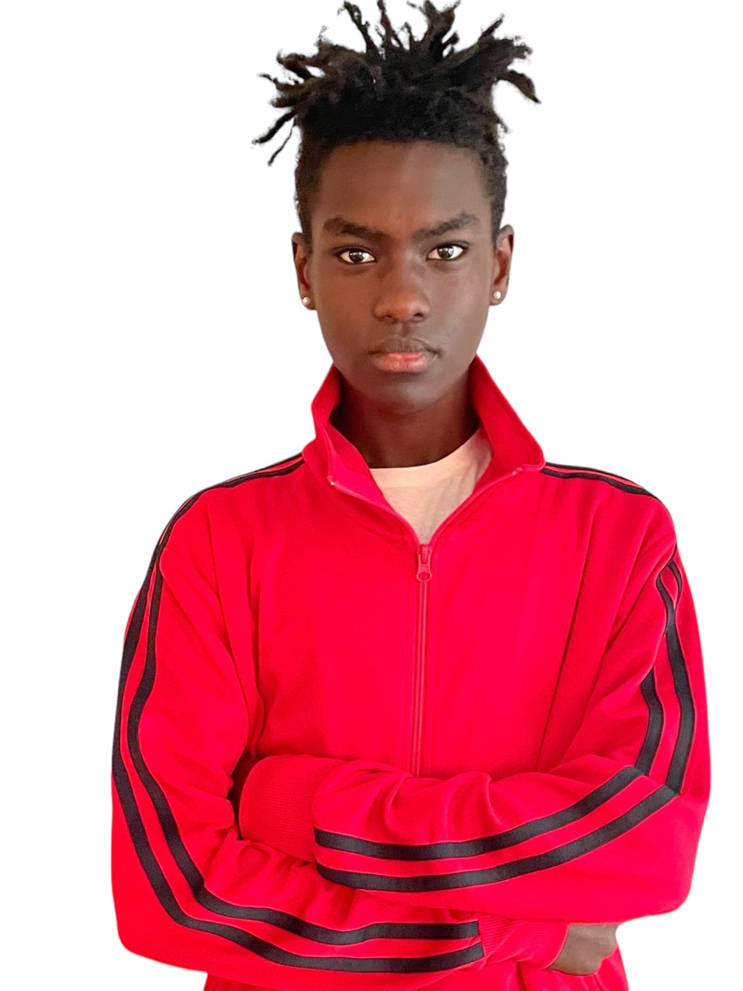 STRIPE SLEEVE TRACK JACKET