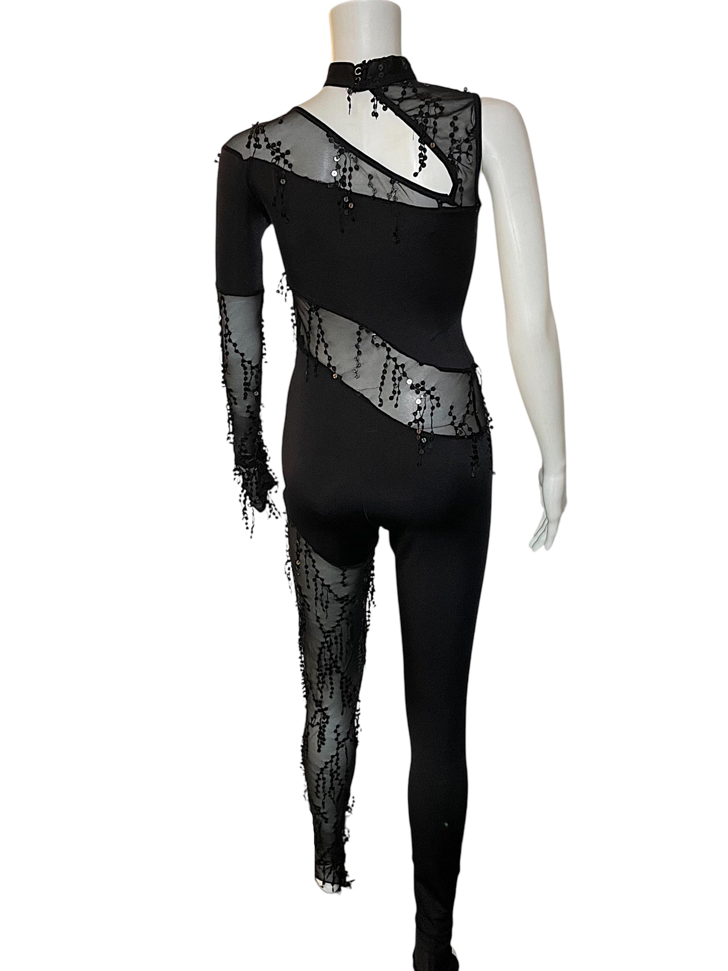 SEQUIN FRINGE KELLE UNITARD