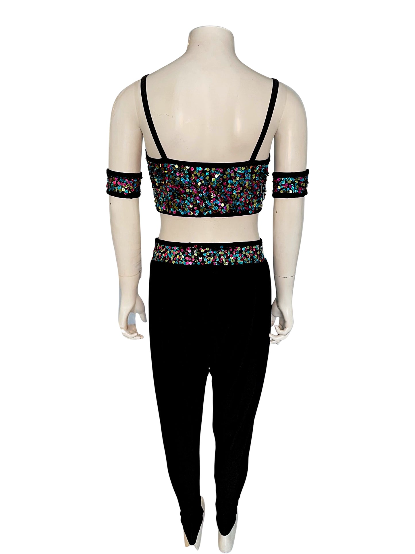 GLAMOUR PANTS AND CROP TOP
