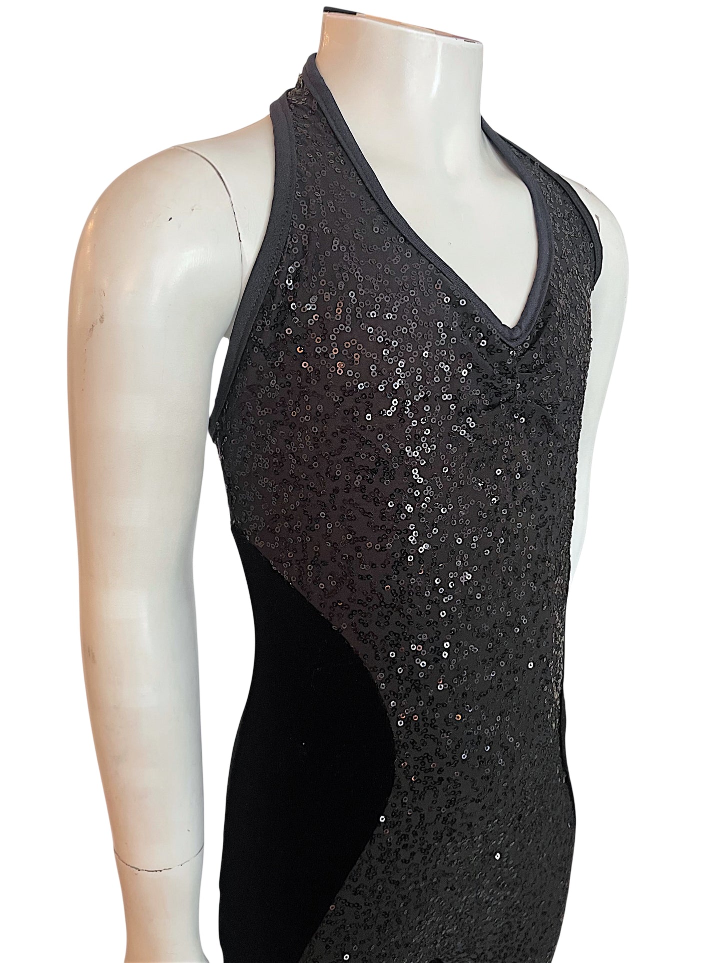 SEQUIN AND VELOUR UNITARD