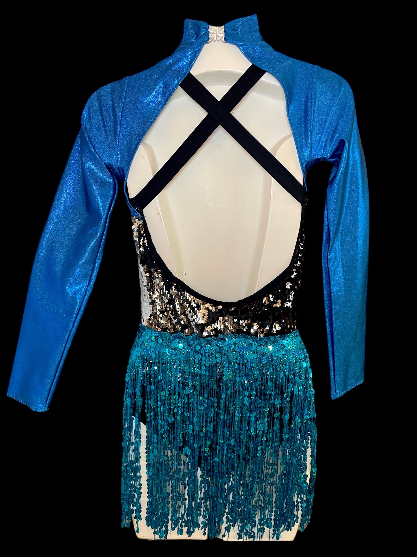 CUSTOM SEQUIN FRINGE WITH SLEEVES