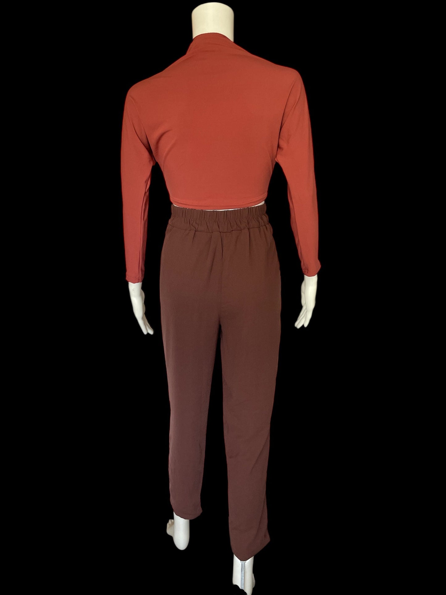PAPERBAG TIE WAIST PANTS-AH10783