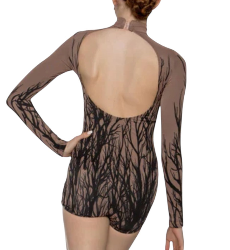 LONG SLEEVE BRANCHES BIKETARD