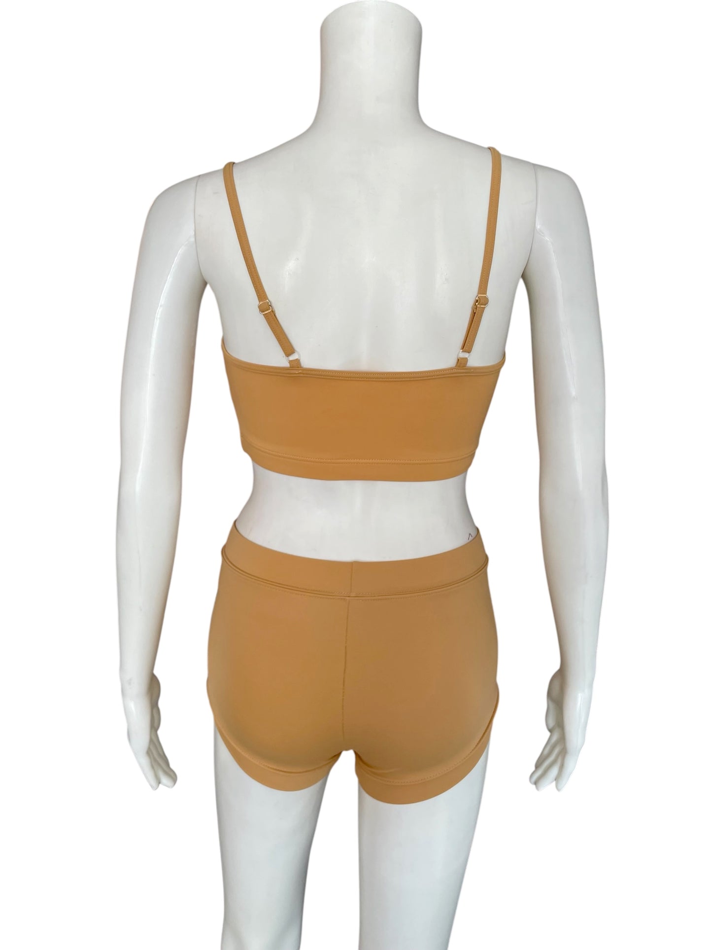 BANDED BOTTOM BOOTY SHORTS-MT2893