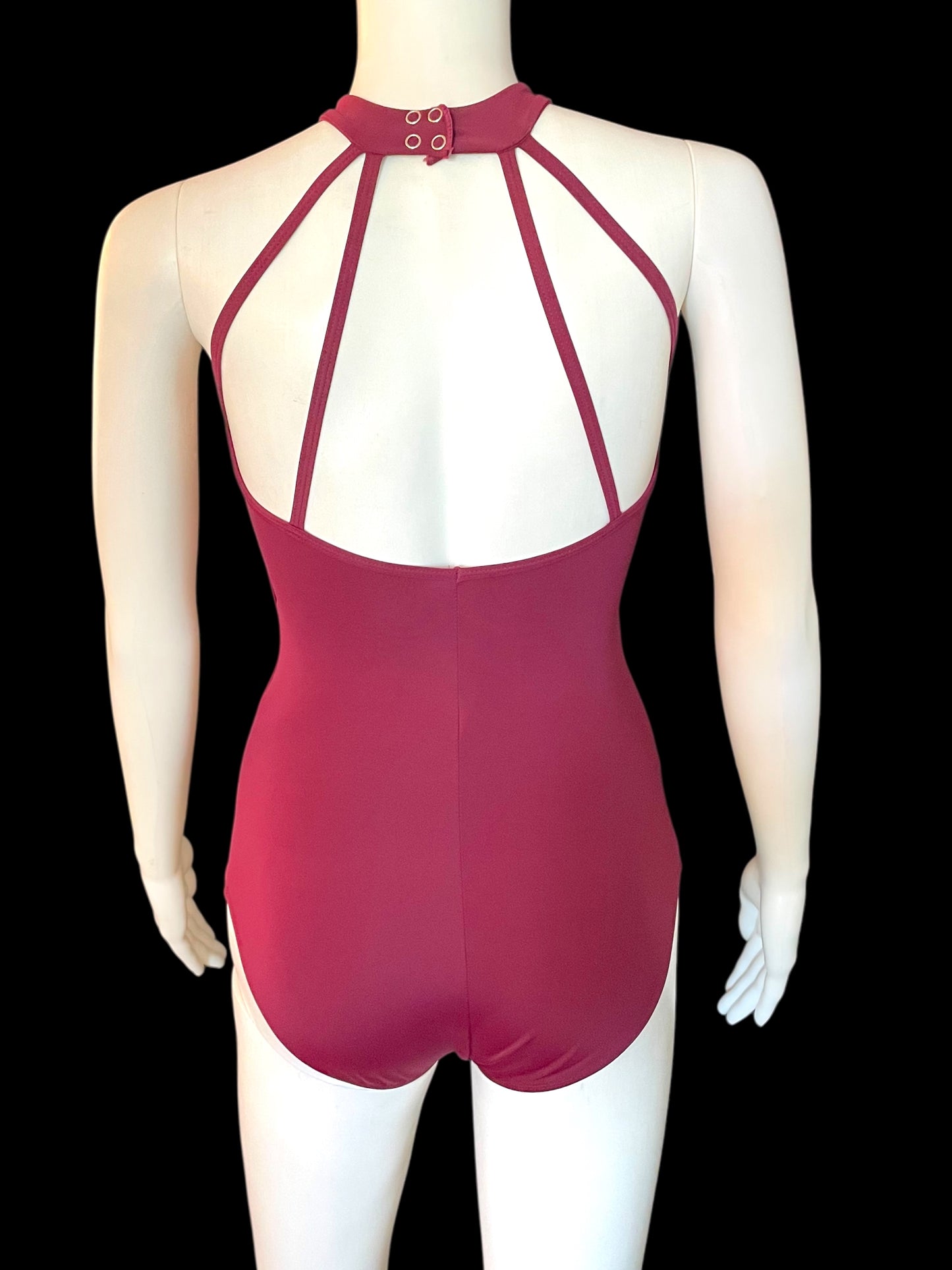BLACK CHERRY LEOTARD-MT7827