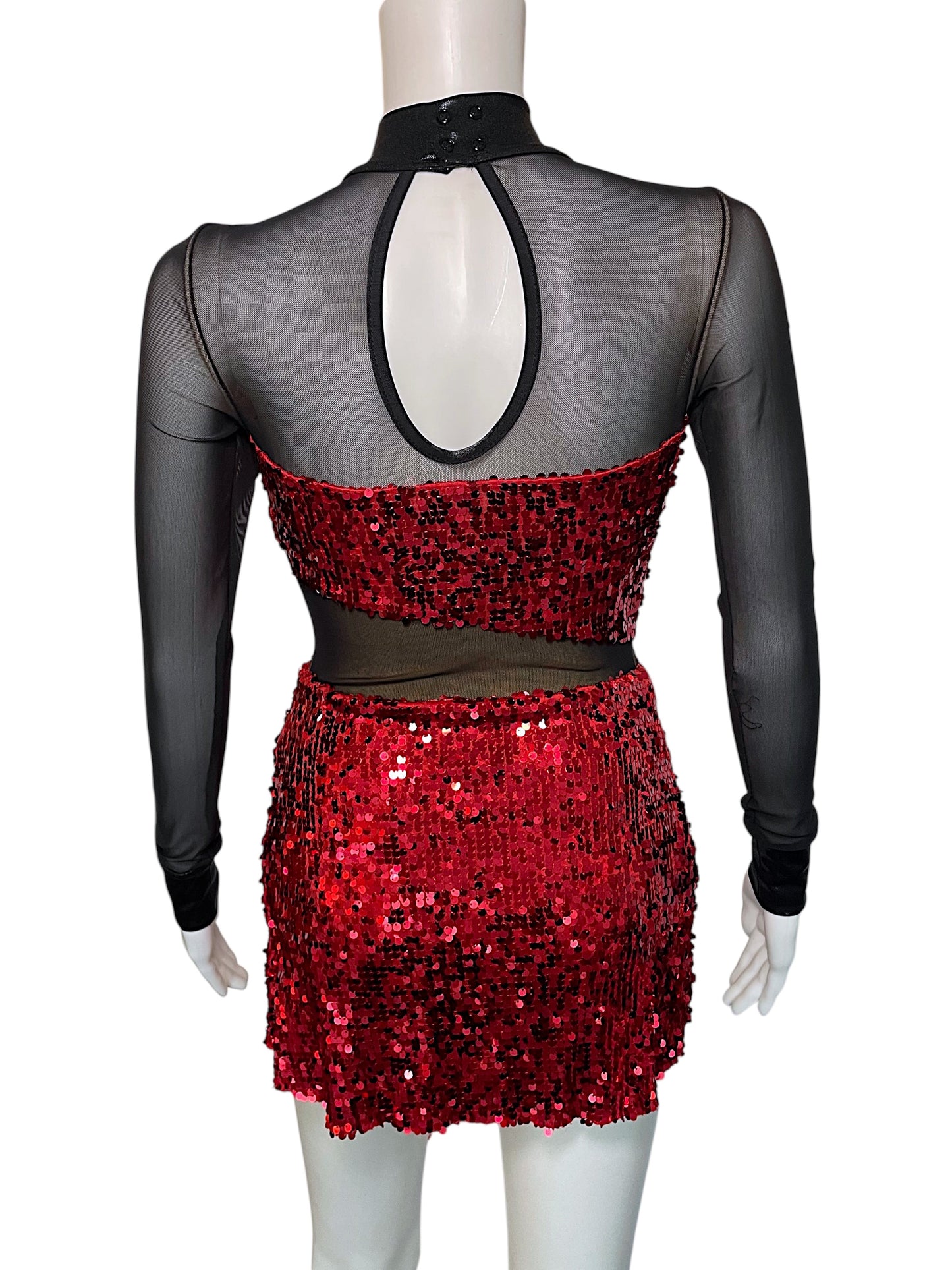 ULTRA SPARKLE WRAP FRONT DRESS-11734