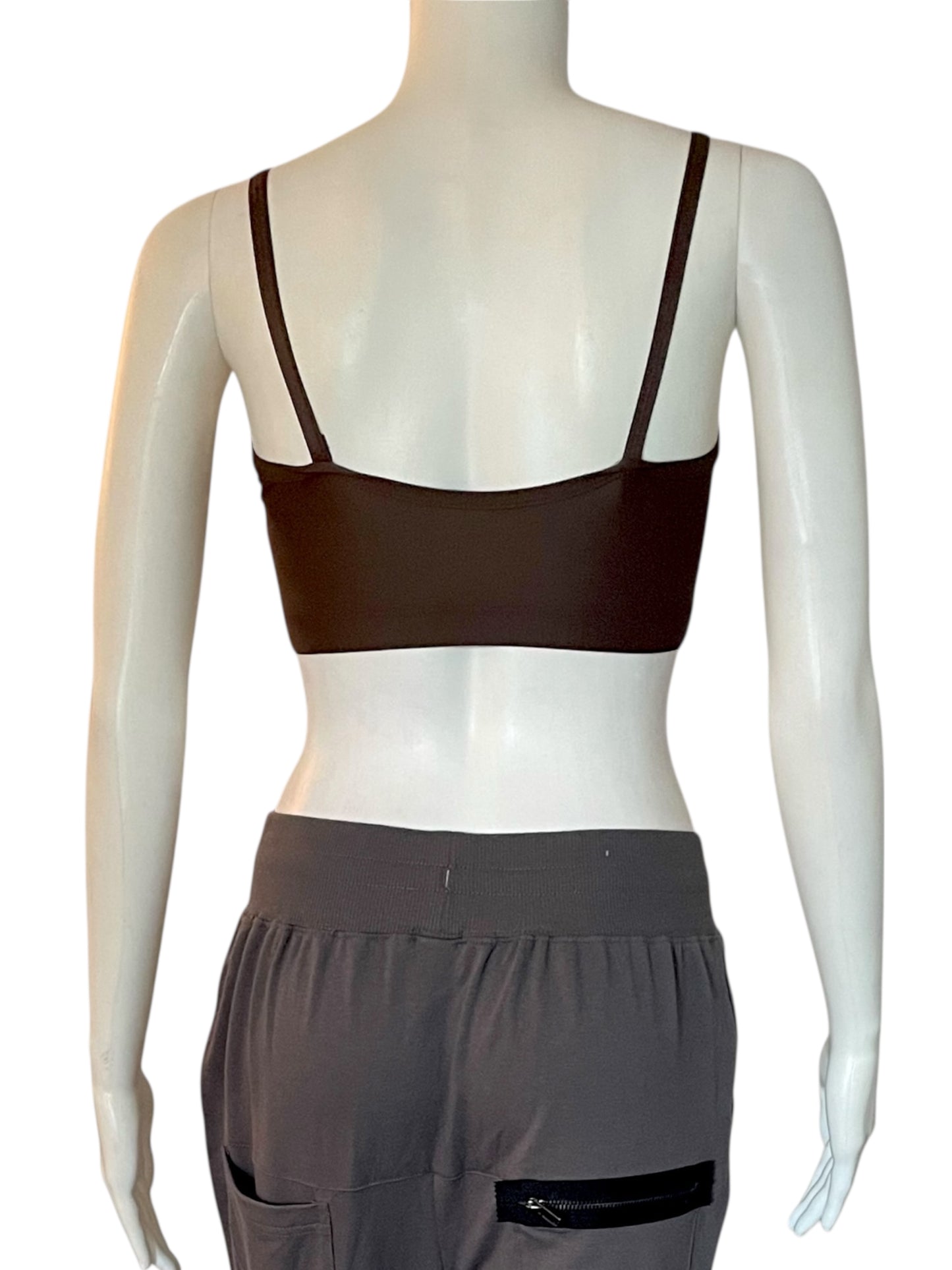 DARK BROWN BRA TOP