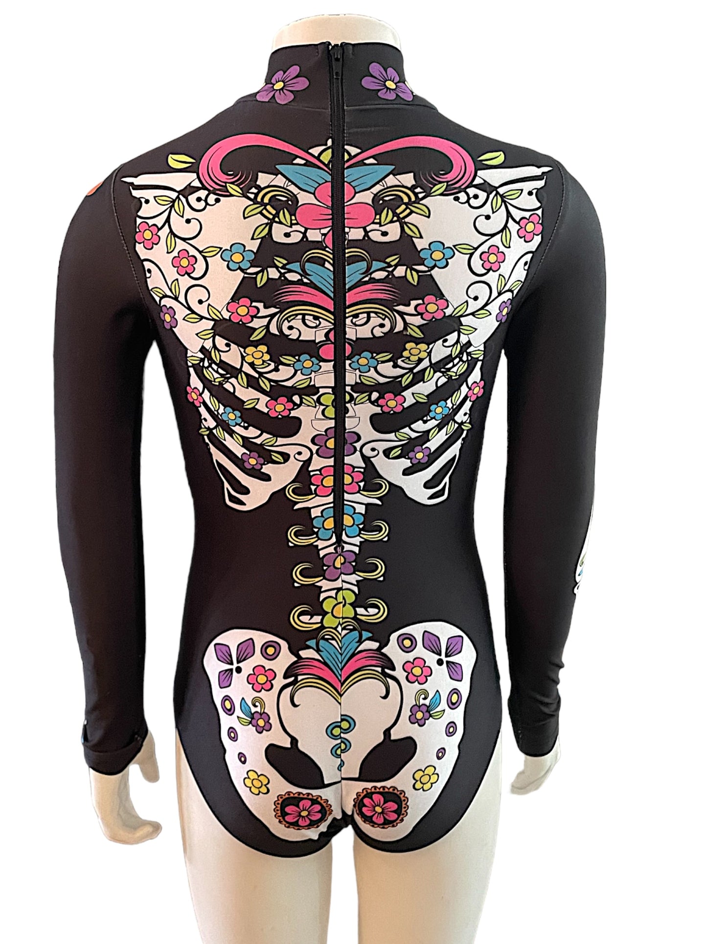 DAY OF THE DEAD LONG SLEEVE LEOTARD