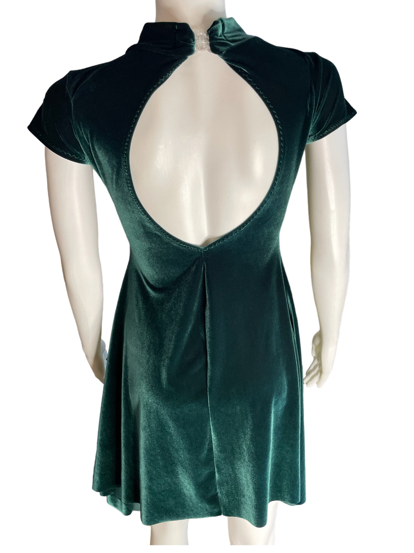 EMERALD VELVET DRESS