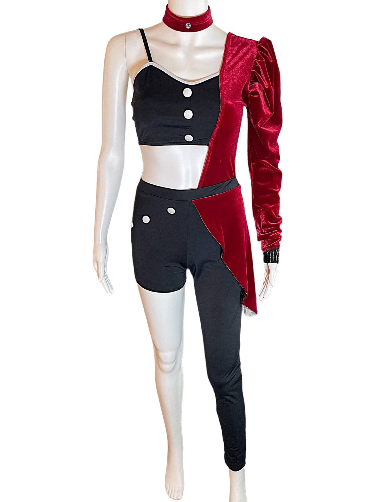 VELVET HALF SUIT