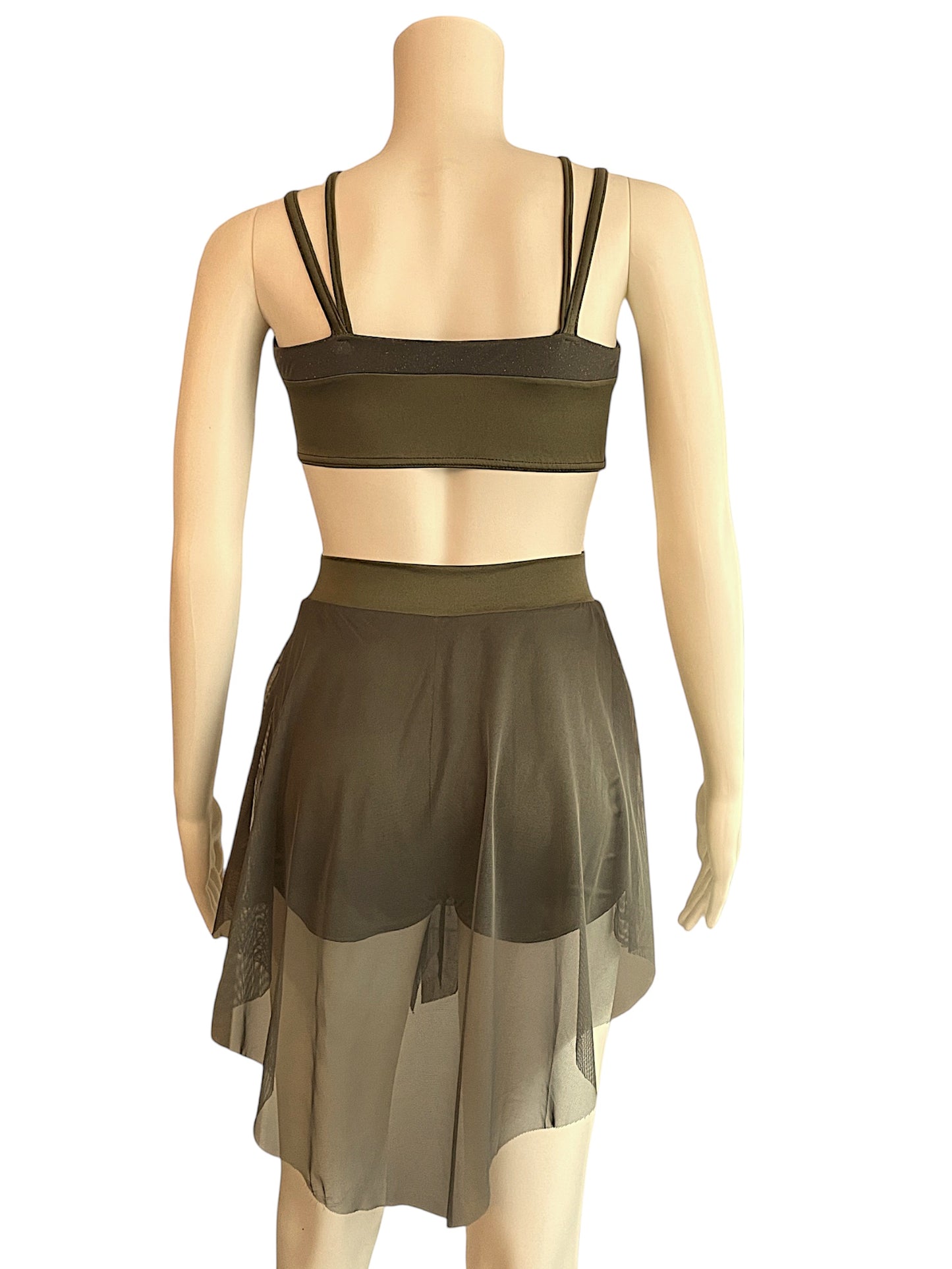 KELLE GREEN MESH DRESS