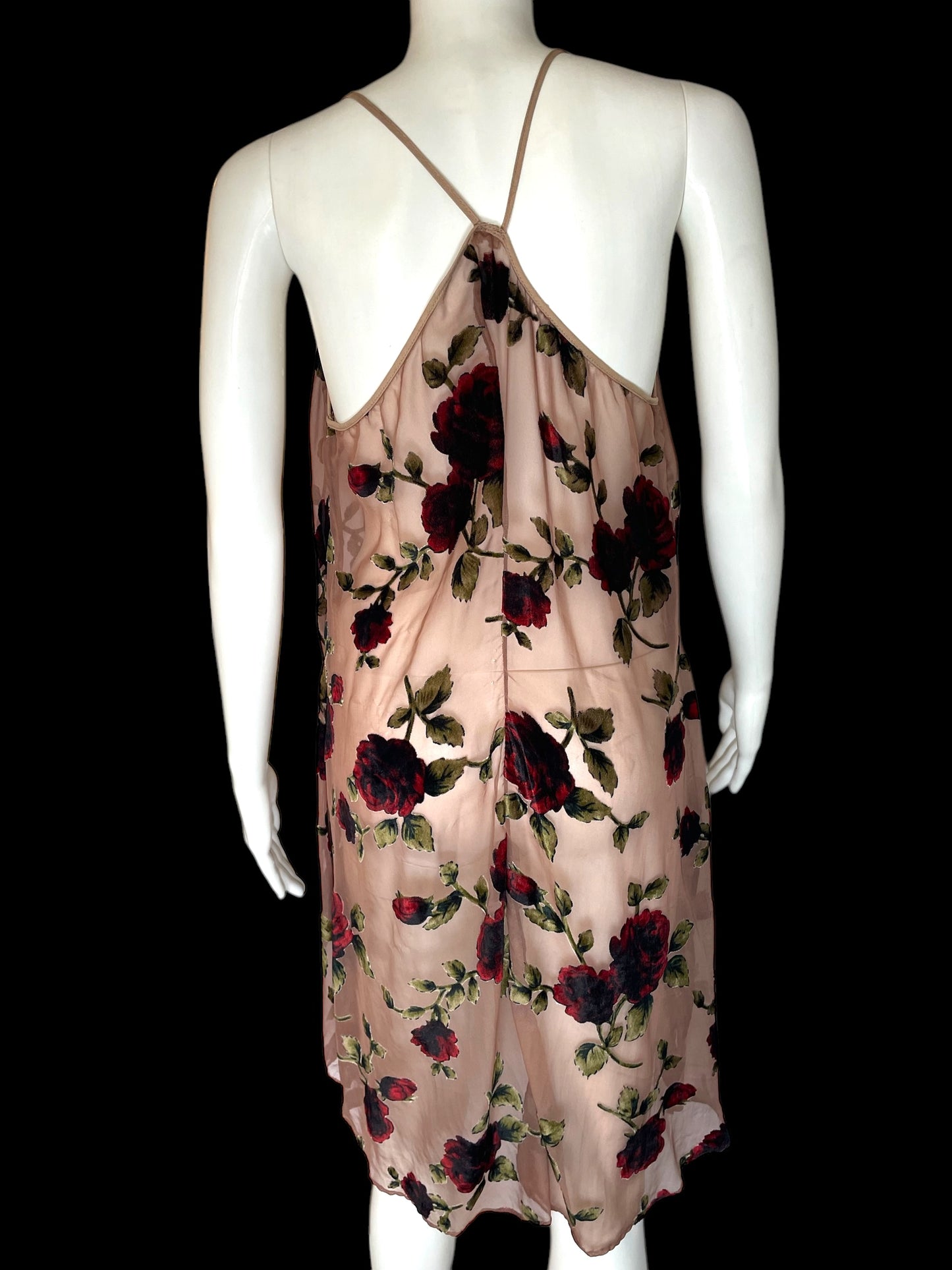 VELVET FLORAL SHEATH DRESS
