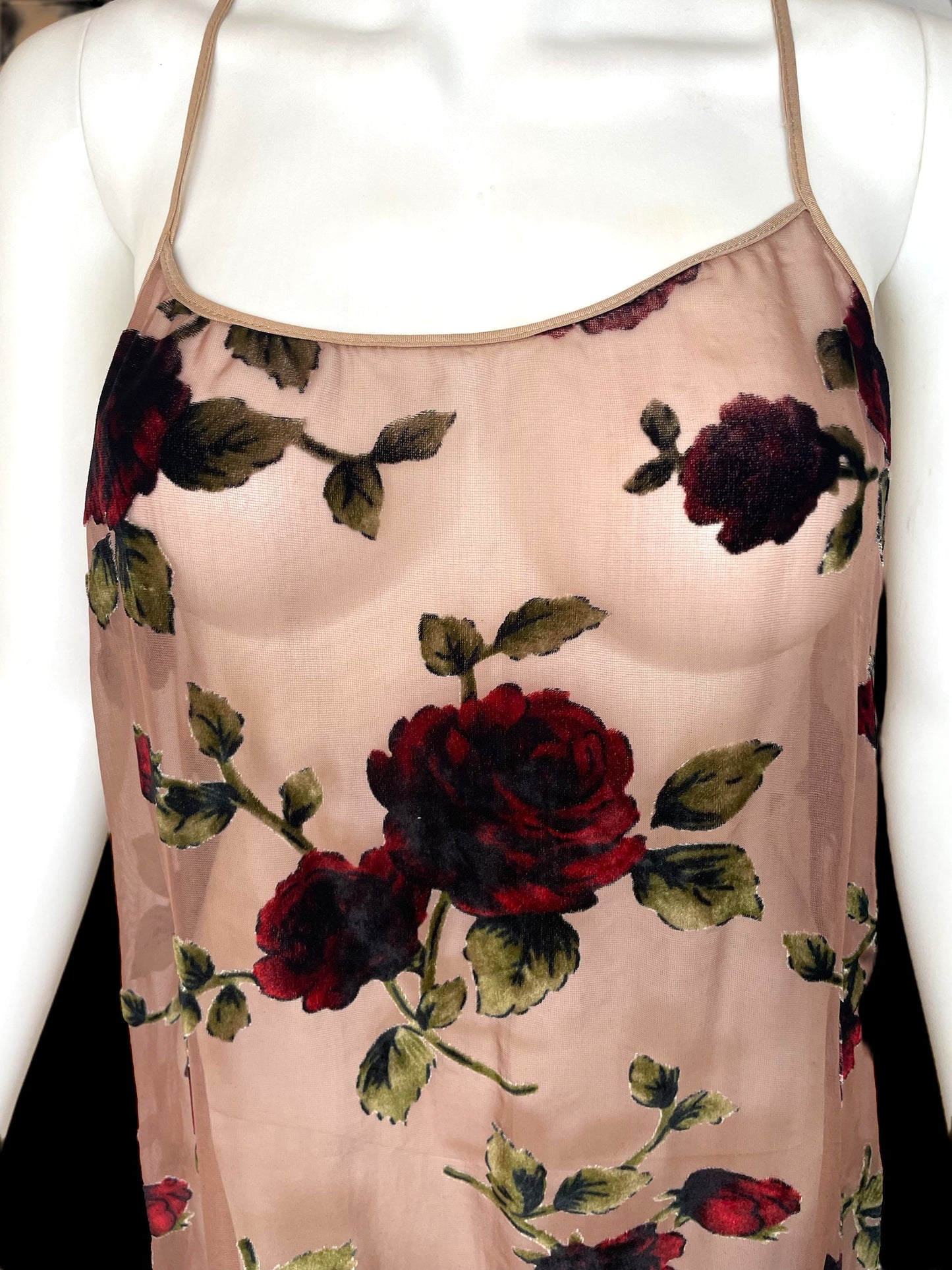 VELVET FLORAL SHEATH DRESS