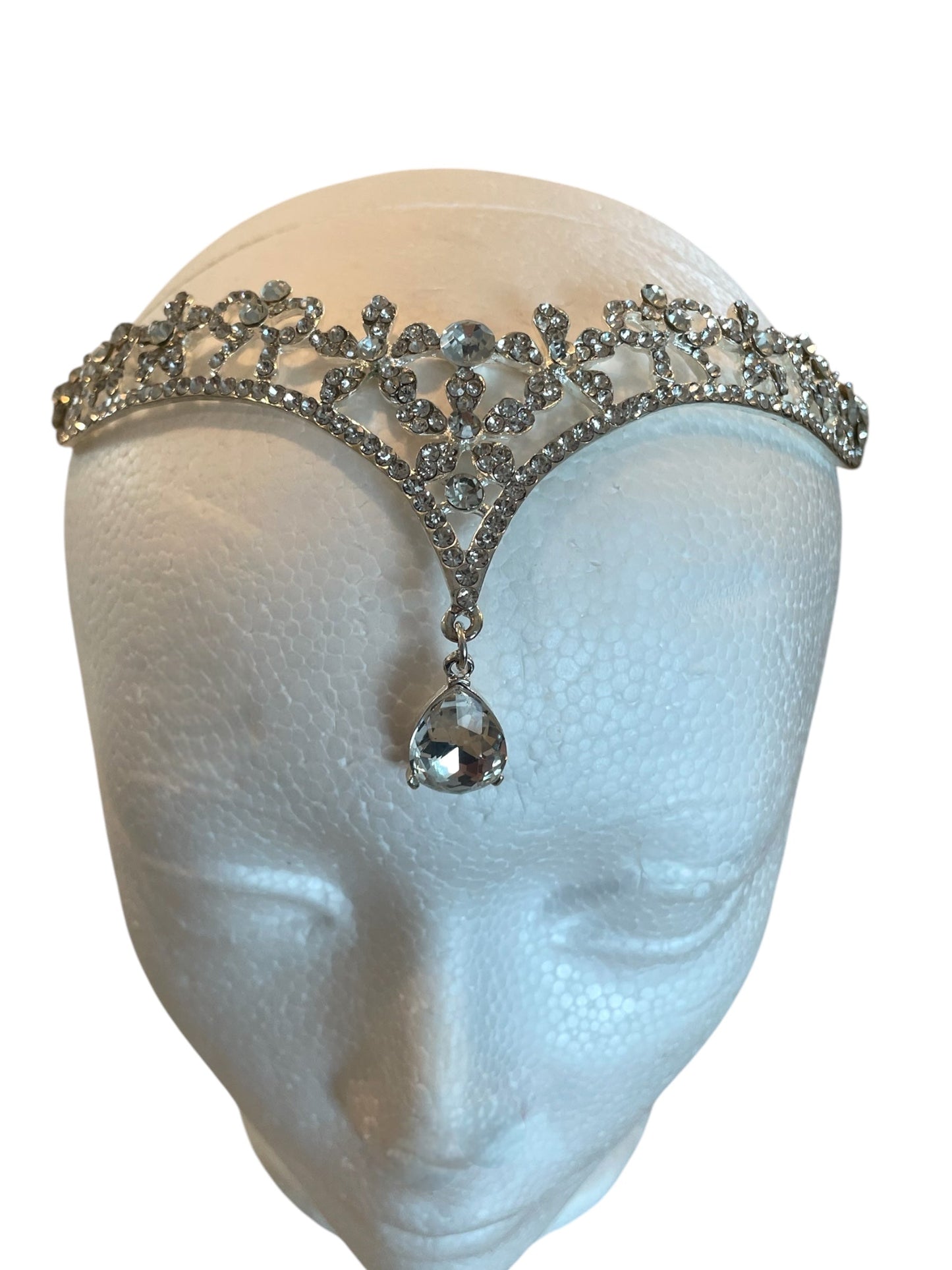 FRONTLET SILVER CRYSTAL HEADPIECE