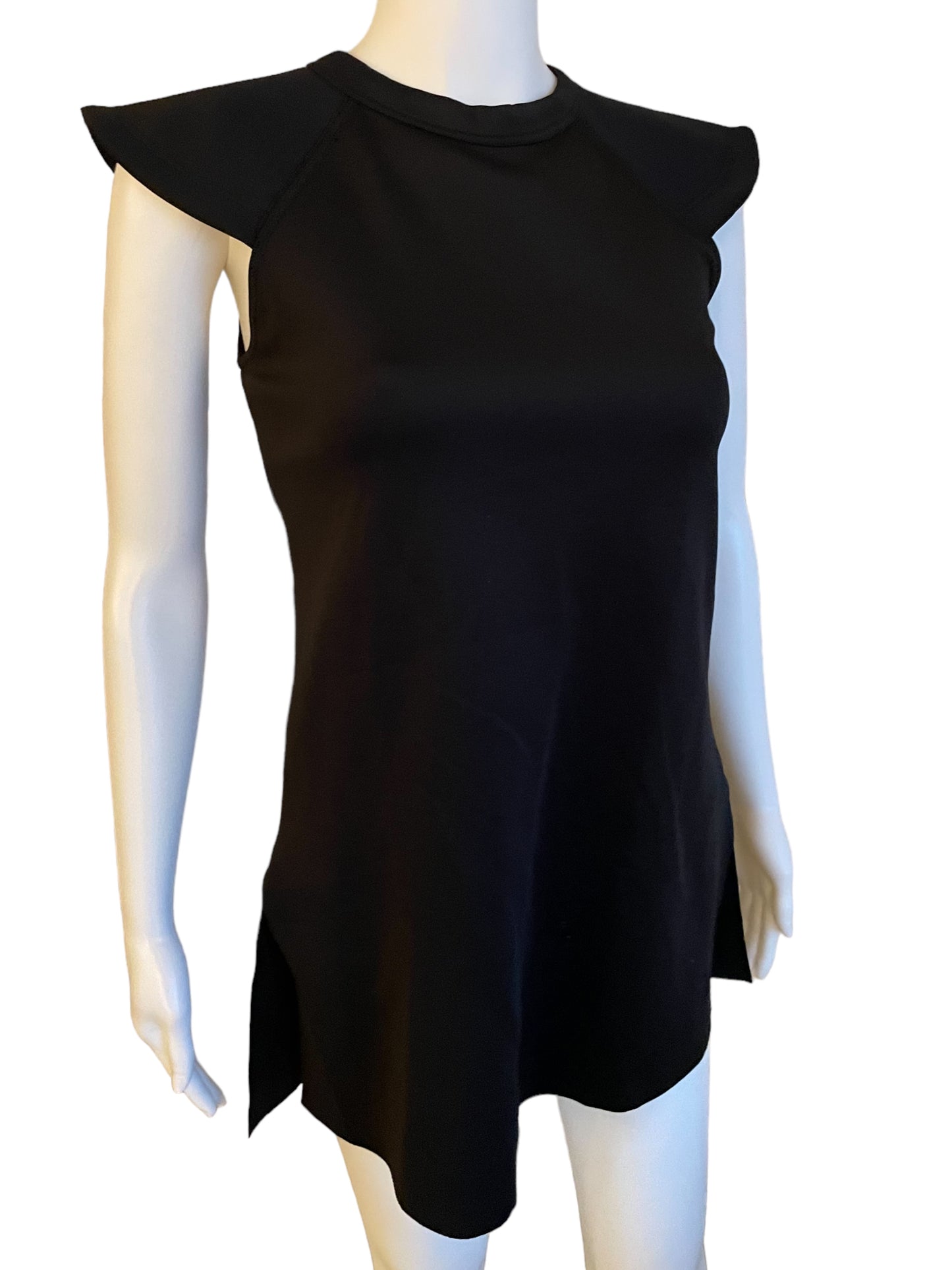 EXAGGERATED SHOULDER DRESS-D12213