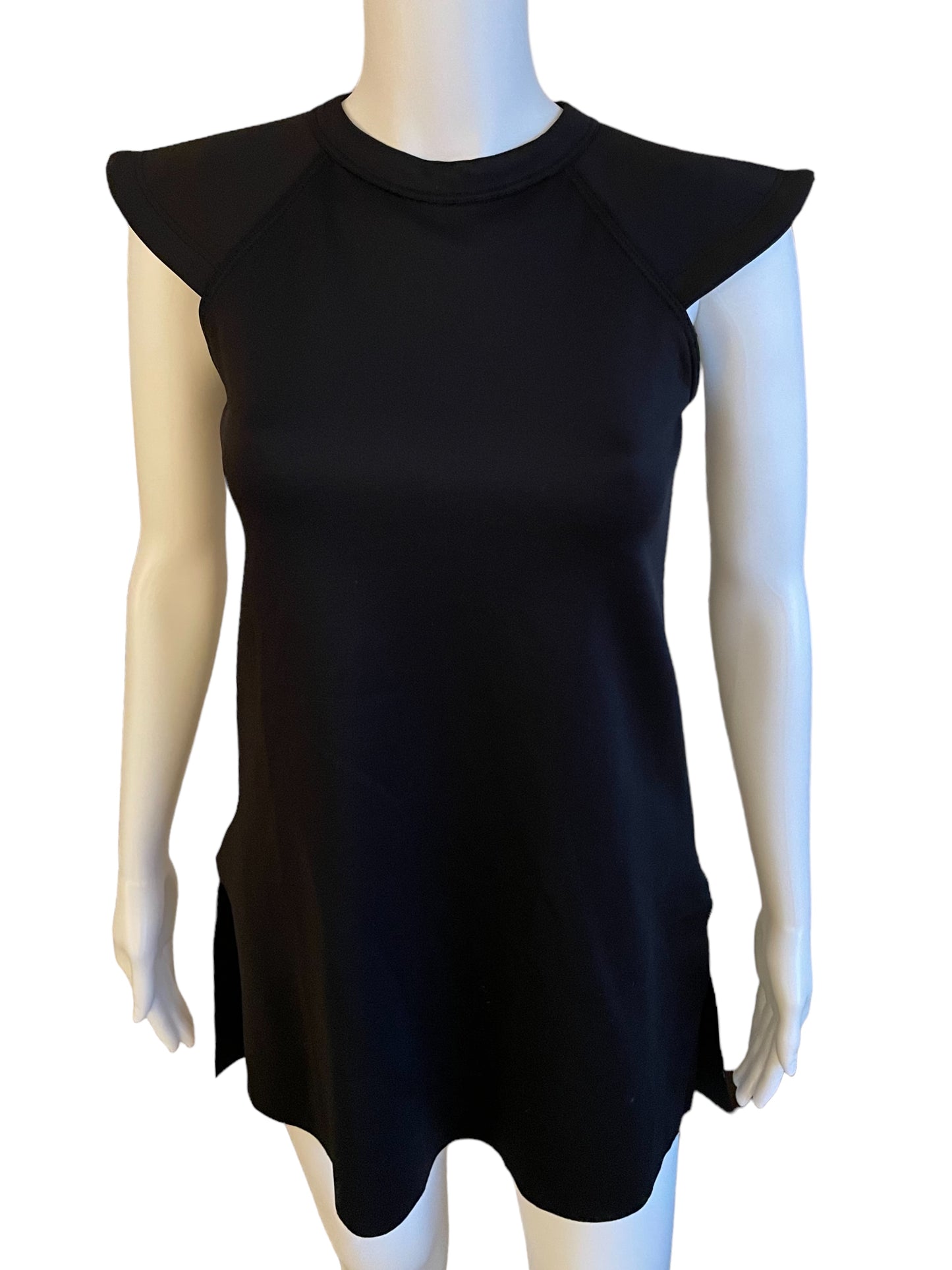 EXAGGERATED SHOULDER DRESS-D12213