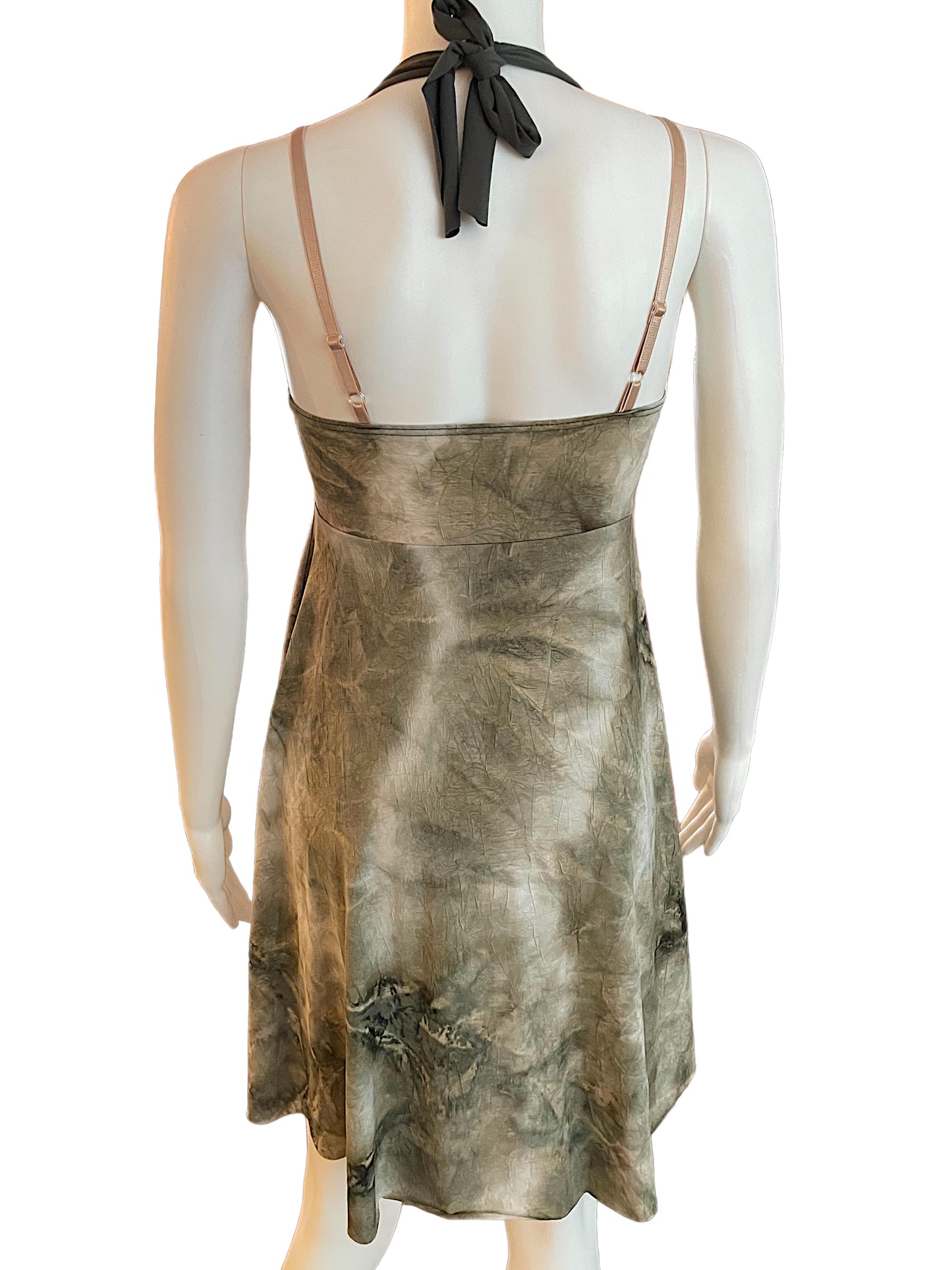 MARBLED OLIVE DRESS