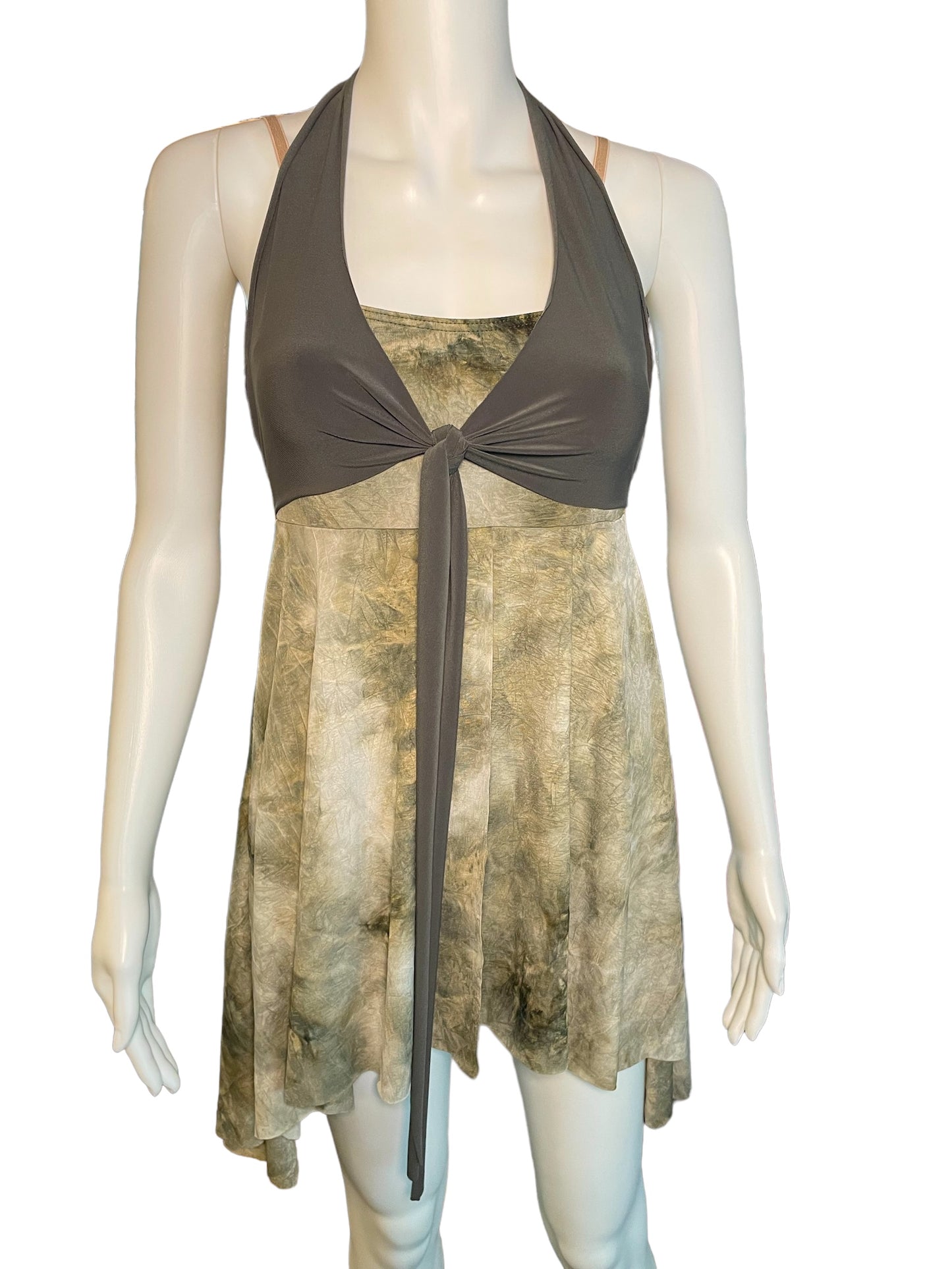 MARBLED OLIVE DRESS