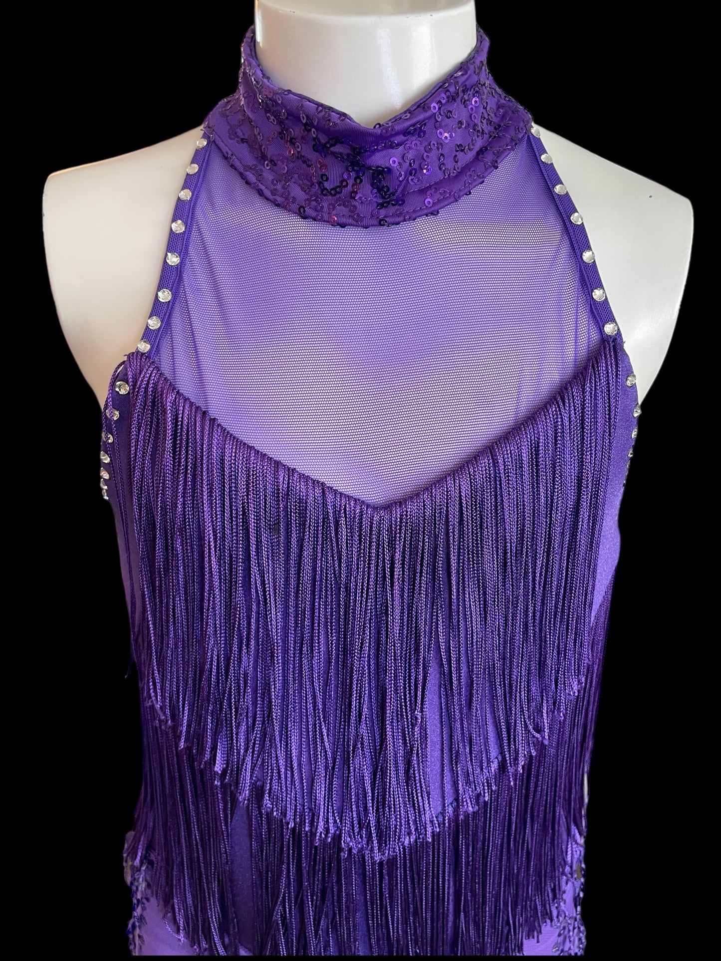 FRINGE KELLE BIKETARD- WITH RHINESTONES