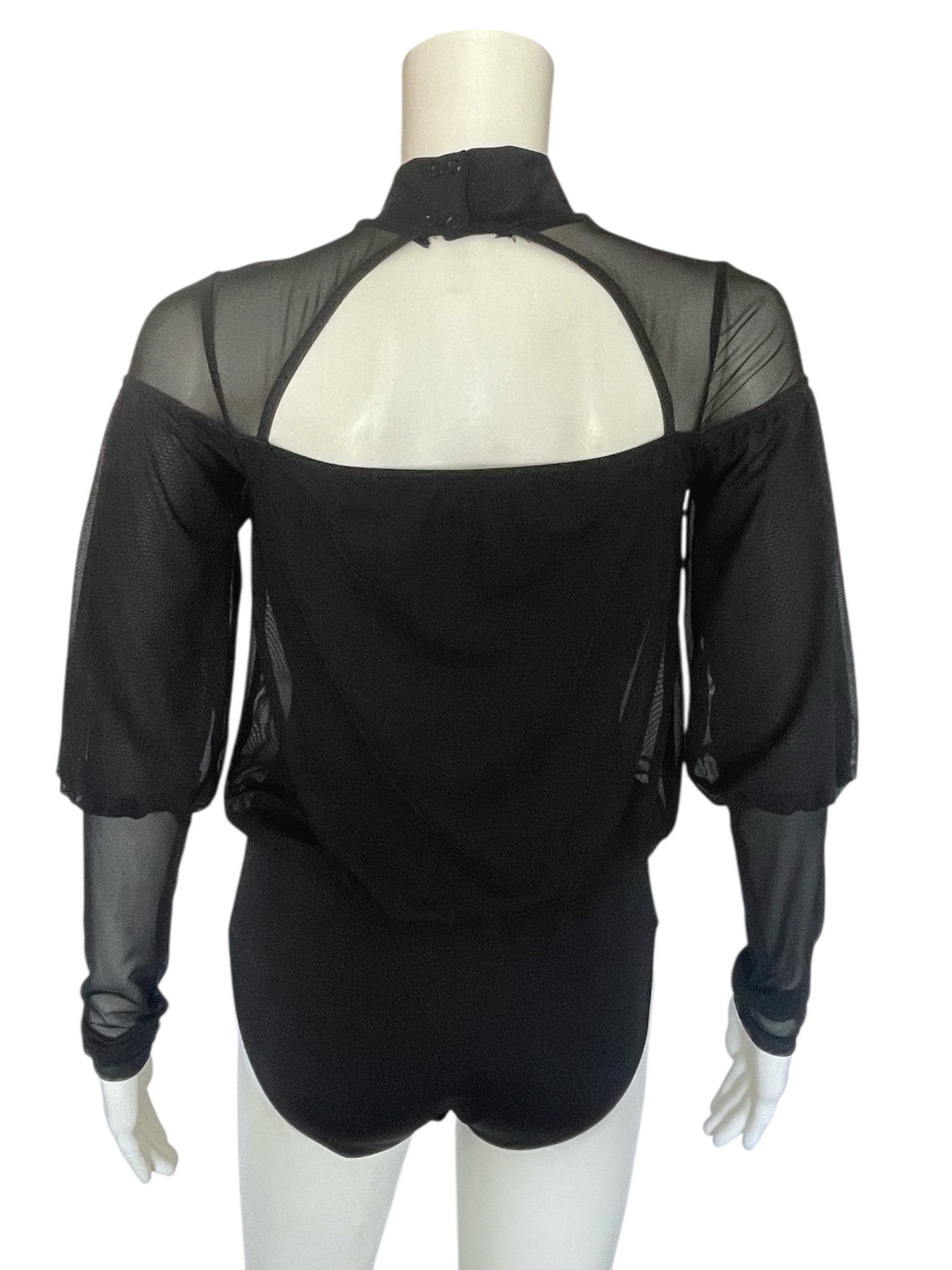 LONG SLEEVE MESH TOP LEOTARD-MT11419