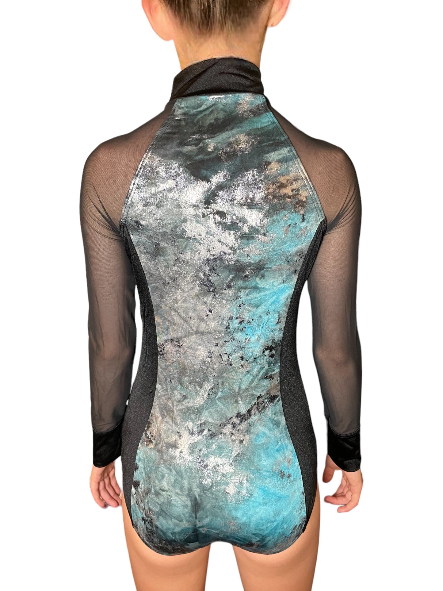 SPLATTERED METALLIC LEOTARD-NV12029