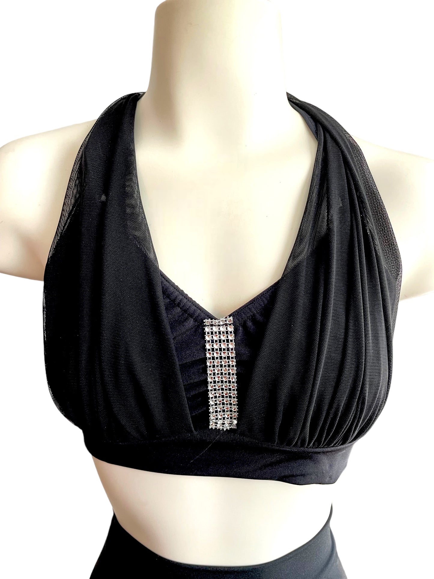 BRA TOP AND SPLIT FRONT PANTS