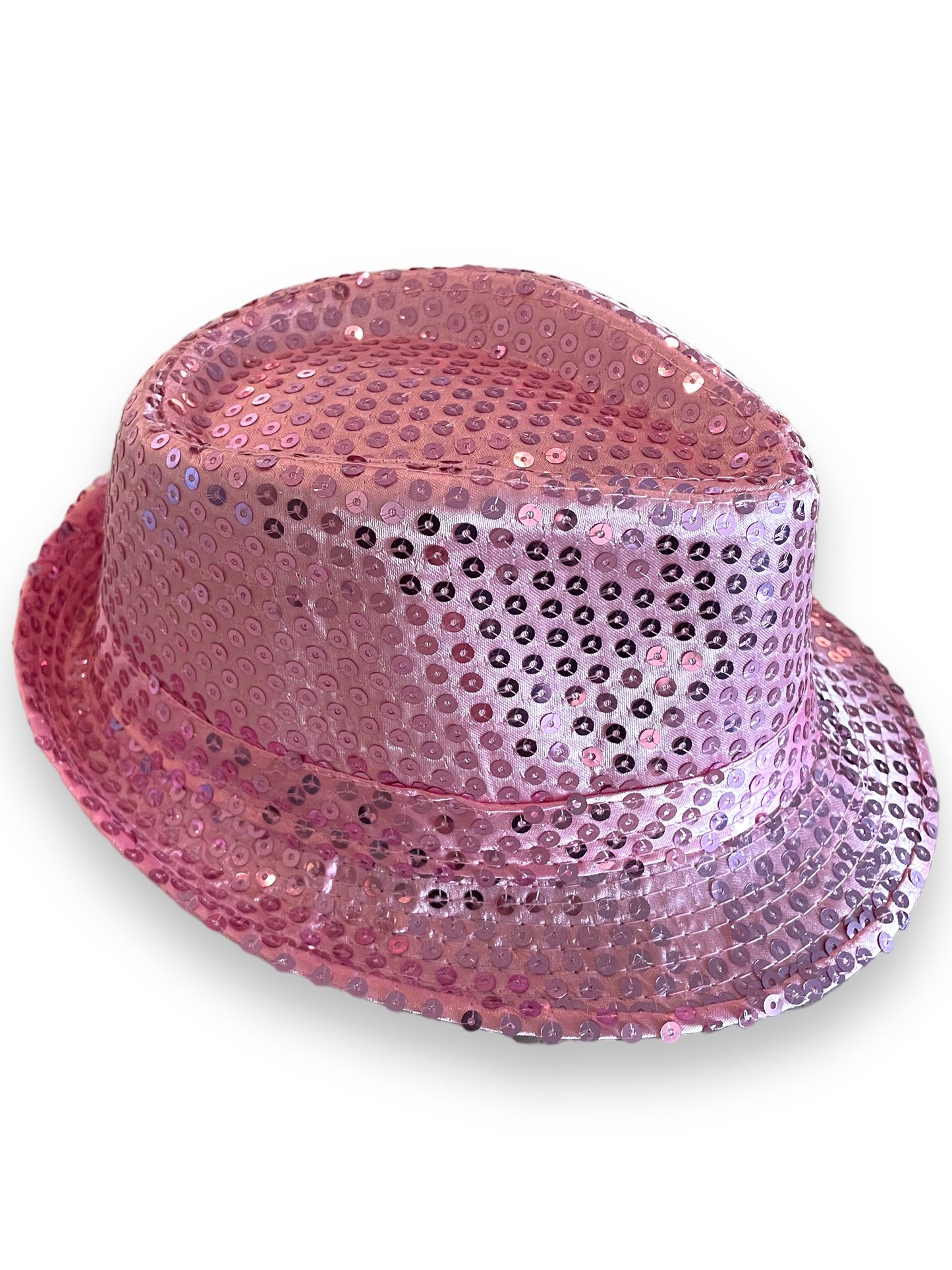 PINK SEQUIN FEDORA