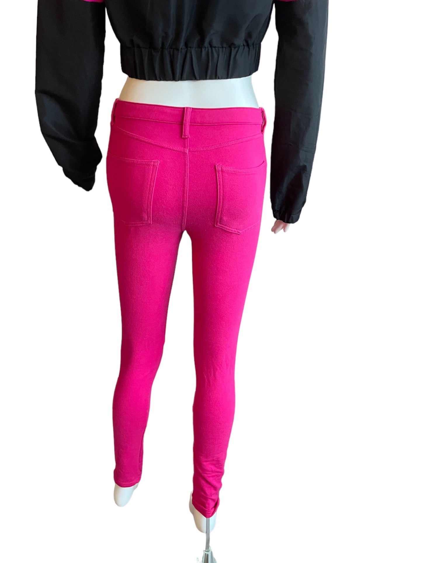 MID RISE BOLD COLOR JEGGINGS-AH10247