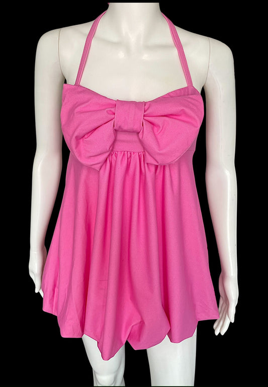OVERSIZED BOW BUBBLE DRESS