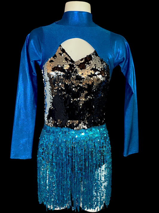 CUSTOM SEQUIN FRINGE WITH SLEEVES