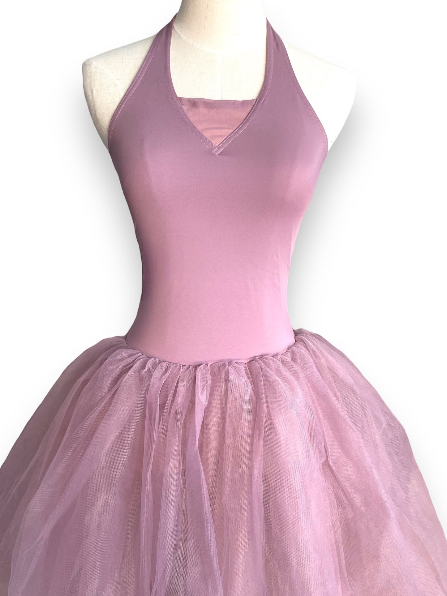 ROMANTIC BALLET HALTER DRESS