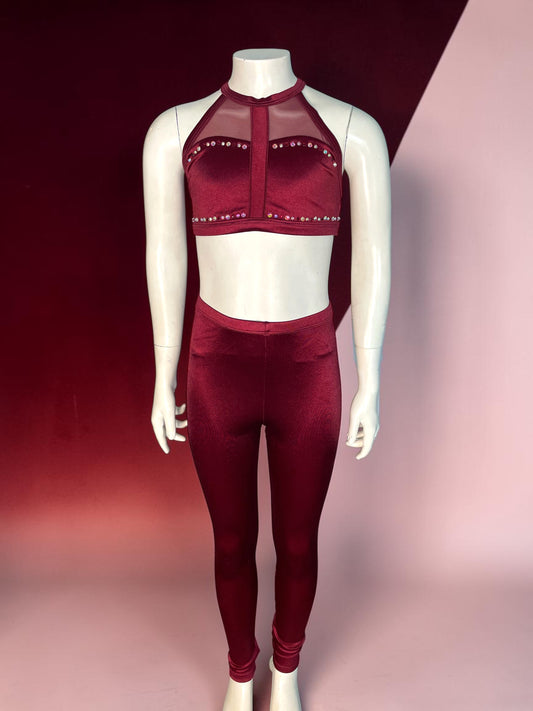 DOUBLE PLATINUM TWO PIECE WITH RHINESTONES