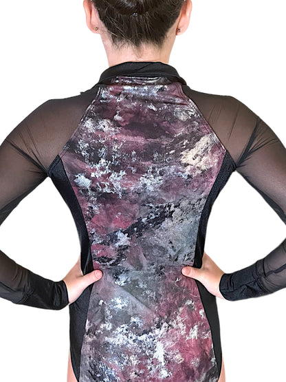 SPLATTERED METALLIC LEOTARD-NV12029