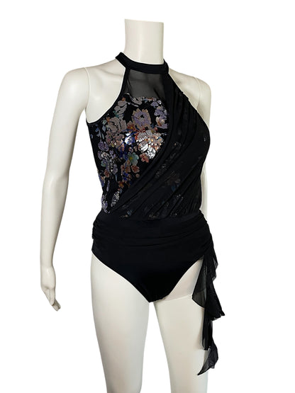 CASCADING RUFFLE LEOTARD-NV12296