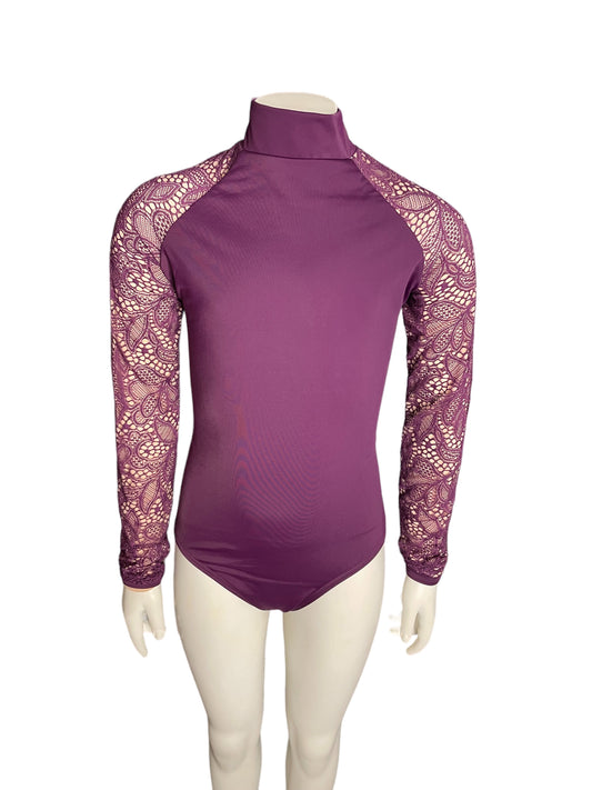 LEOTARD WITH LACE LONG SLEEVES-MT10292