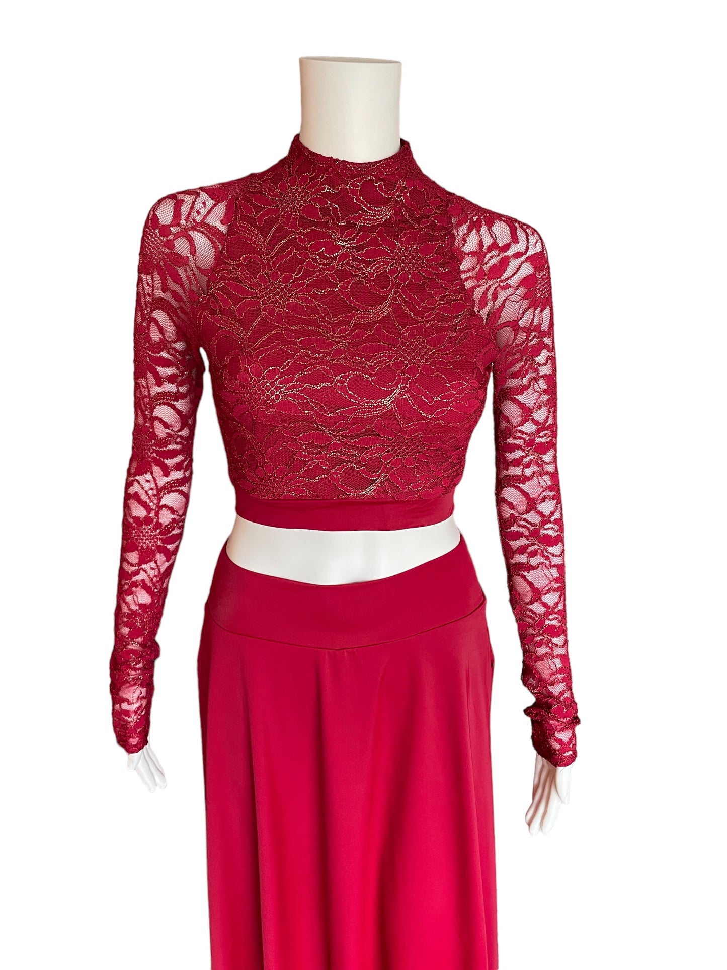 KELLE LONG SLEEVE LACE CROP