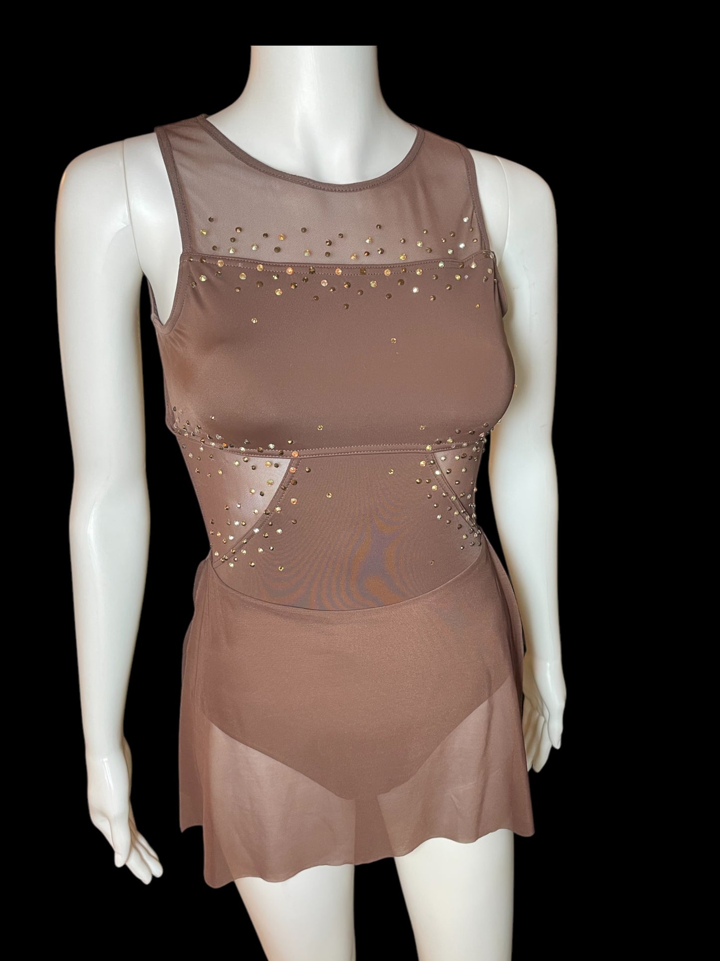 LEOTARD WITH MESH SKIRT-10764 (Semi Custom)