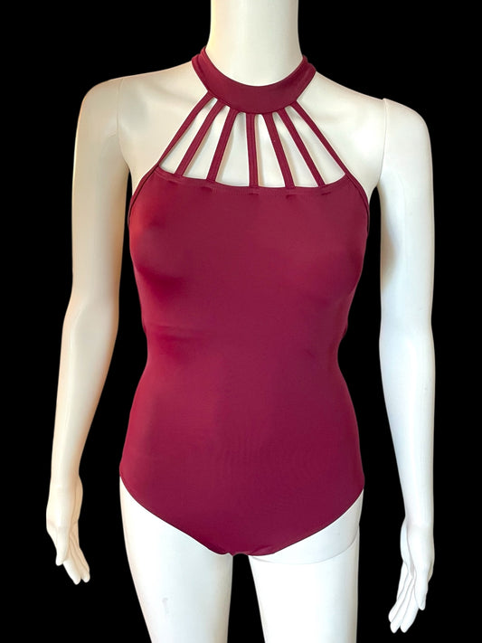 BLACK CHERRY LEOTARD-MT7827