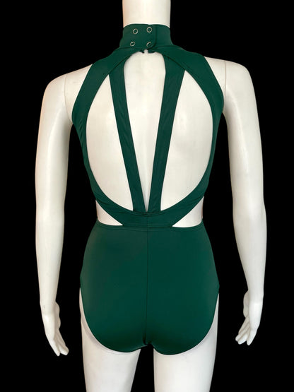 MOCK NECK BACK CUTOUT LEOTARD- MT10062