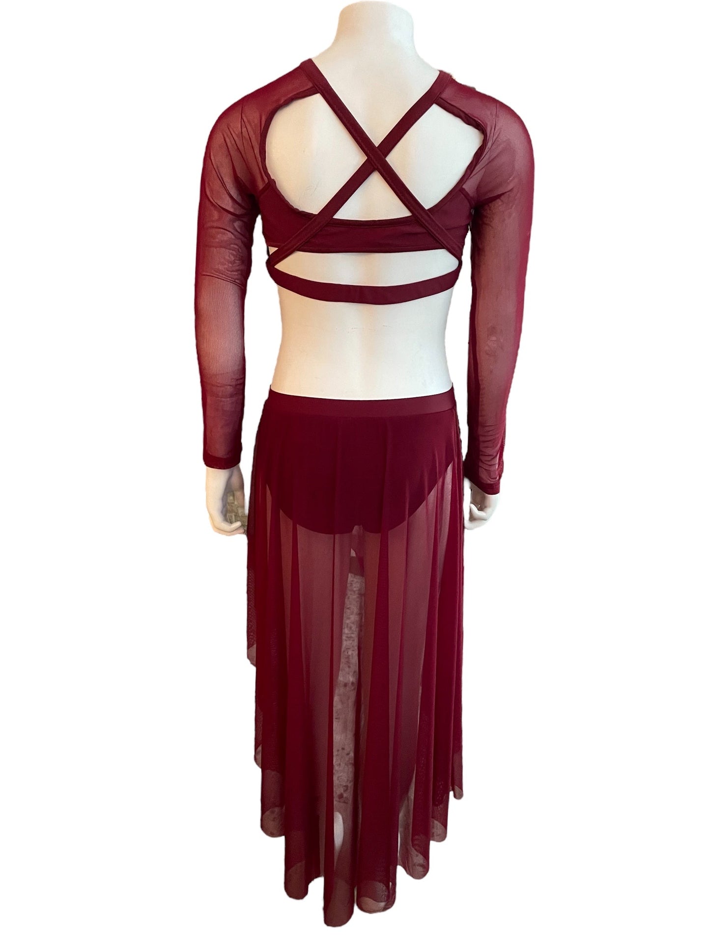 MAROON TWO PIECE