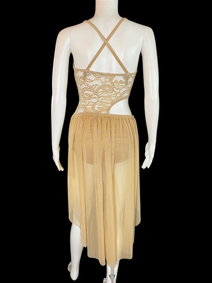 Gold Kelle Lace Dress