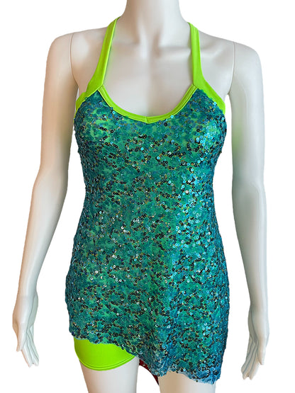 NEON AND SEQUIN MESH