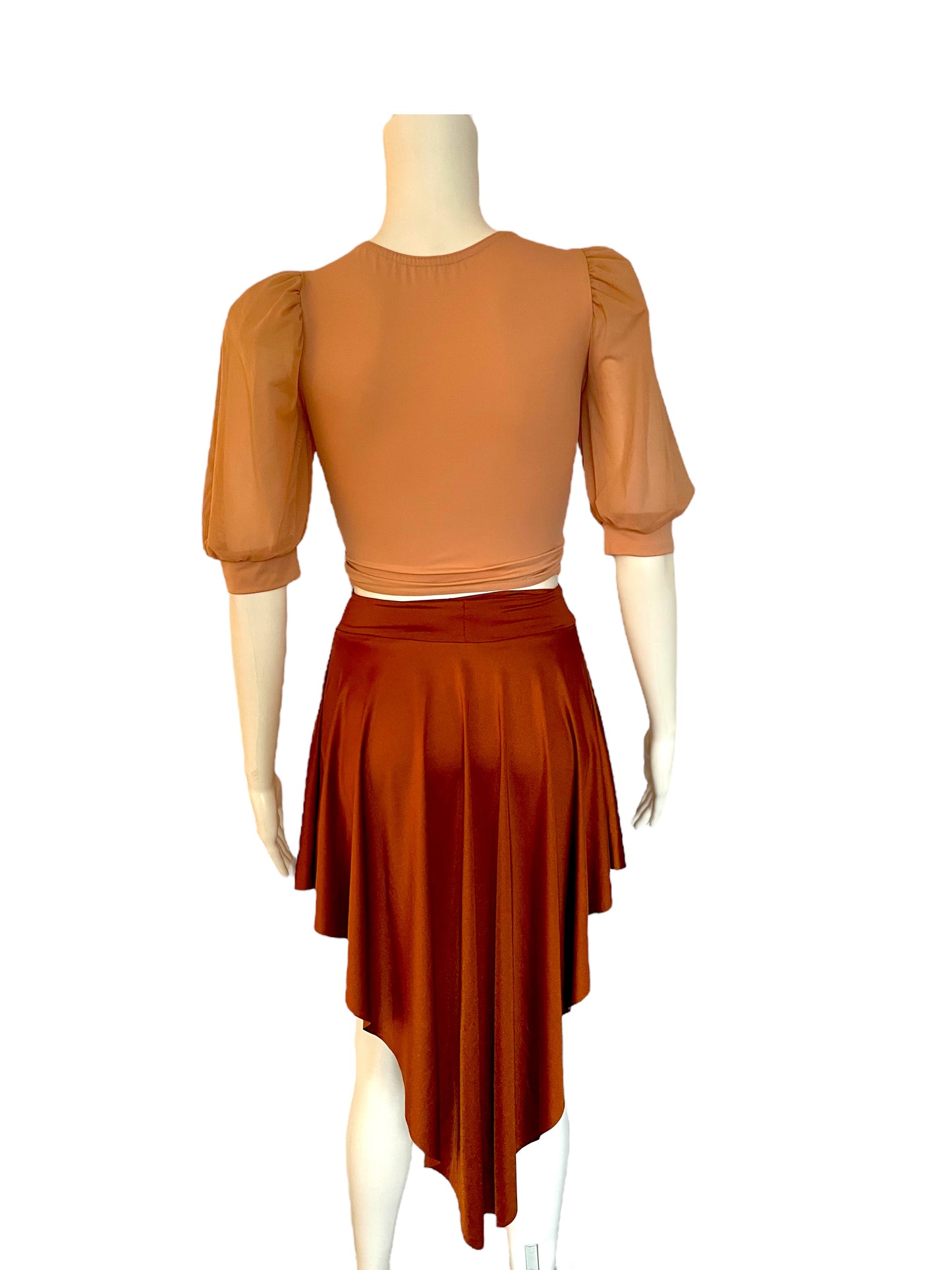 SHADES of EMOTION TOP, COPPER SKIRT and BRIEF