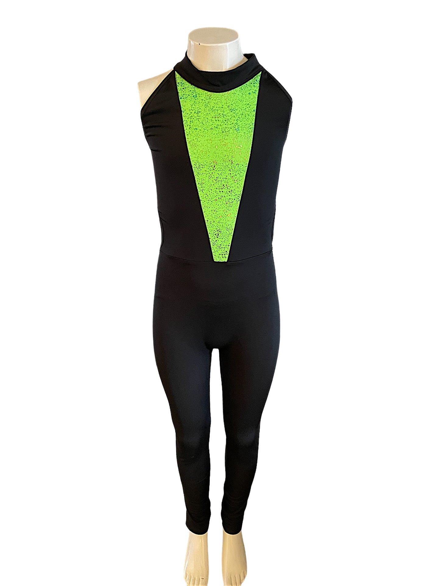 NEON AND BLACK UNITARD